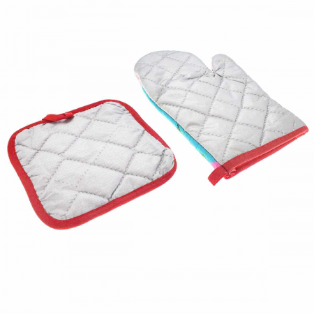 Set bucatarie Flamingo Sky , contine manusa profesionala cuptor si suport oala [4]