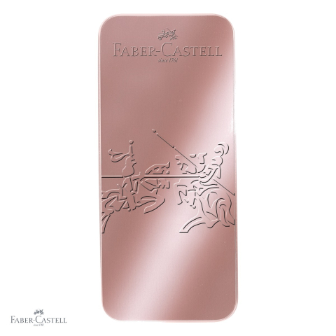 Set cadou stilou si pix Faber-Castell Grip 2011 Rose, penita otel inoxidabil, design ergonomic mat [3]