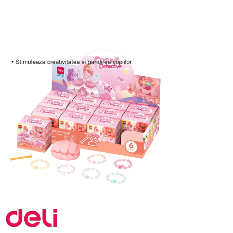 Set creativ Deli Fossile Detective, kit descoperire bratari fosile, pentru copii peste 6 ani [2]