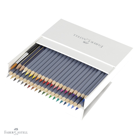 Set creioane colorate acuarela Faber-Castell Goldfaber Studio, 38+2 culori, cu pensula inclusa [3]