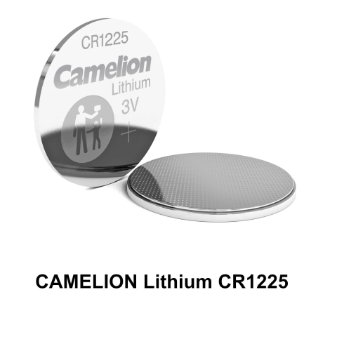 Set de 5 Baterii Litiu CR1225 / BR1225 3V 50mAh, Dimensiuni 12.5x2.5 mm, Pentru Chei Masina, Aparate Medicale Mici, Calculatoare, in Blister, Camelion [1]