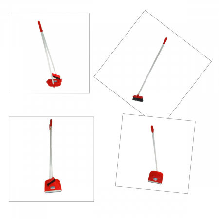 Set faras si matura, cu cozi de 78 cm, Y-445, rosu [4]