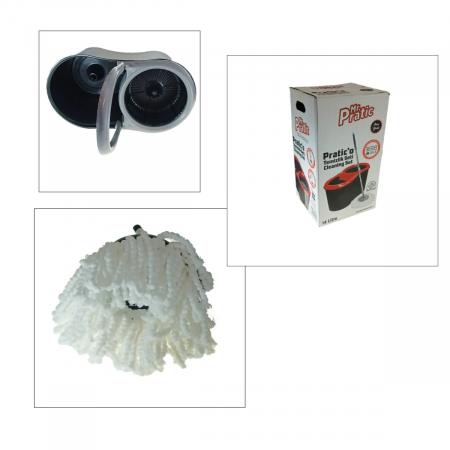 Set mop rotativ, Mr. Pratic 14L-MR116, cu galeata 14l si storcator [3]