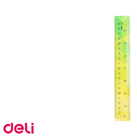 Set geometrie 3 piese flexibil color Deli, rigla 15 cm si 2 echere 13 cm, pentru scoala [4]