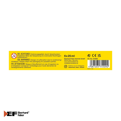 GUASE 6 CULORI 25 ML STANDARD EBERHARD FABER [4]