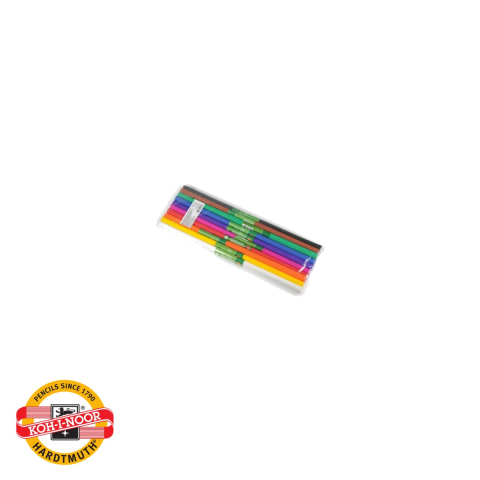 Hartie lucru manual - Set hartie creponata Koh-I-Noor, 10 culori mix cu alb si negru, 200x50 cm, pentru decoratiuni si craft