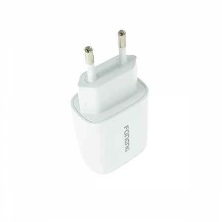 Set incarcator de retea cu cablu micro 1xUSB, 5V, 2.1A 10W, Foneng EU43, alb [1]
