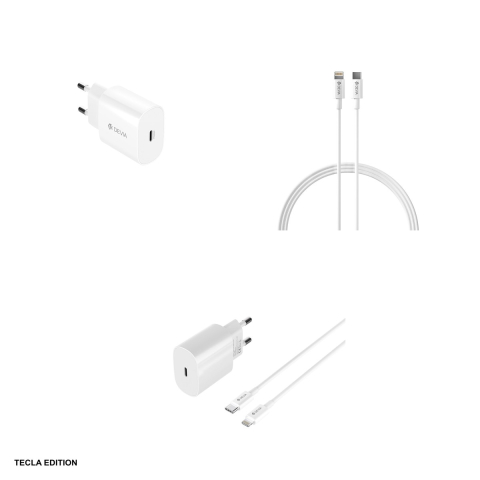 Set incarcator priza cu cablu Lightning Devia Rocket, 20W, 1 x USB-C, Power Delivery, Alb [3]