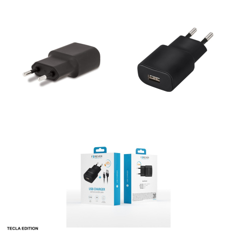 Set incarcator priza cu cablu Micro-USB Forever TC-01, 2A, 1 x USB-A, Negru [4]