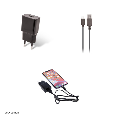 Set incarcator priza cu cablu Micro-USB Maxlife MXTC-01, 2.1A, 1 x USB-A, Fast Charge, Negru [3]