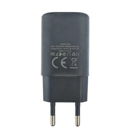 Set Incarcator Rapid USB QC 3.0 18W Foneng EU68 cu Cablu USB-C, Compact si Portabil, Negru [3]