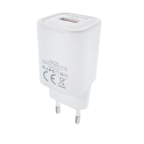 Set Incarcator USB Rapid QC 3.0 18W Foneng EU68 cu Cablu USB-C. Compact si Portabil, Alb [2]