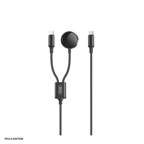 Set incarcator wireless cu cablu USB-C XO CX030, 1 x USB-C, Fast Charge, Negru [0]