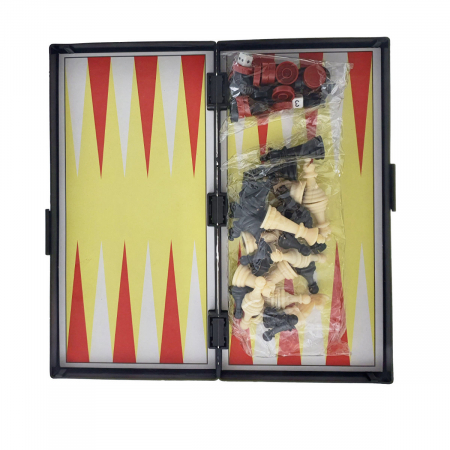 Set jocuri Magnet Spel 2029, Sah , Table , Dame , 62 piese magnetice cu baza de la 14 la 17mm [2]
