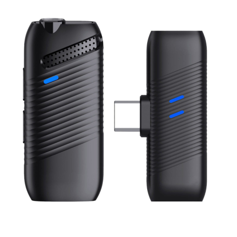 Set Microfoane Wireless 2.4G Dual cu Carcasa de Incarcare - Sistem Plug&Play pentru Vlogging, Streaming si Interviuri [3]