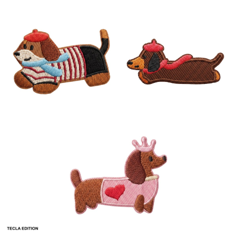 Set patch-uri dachshund [3]