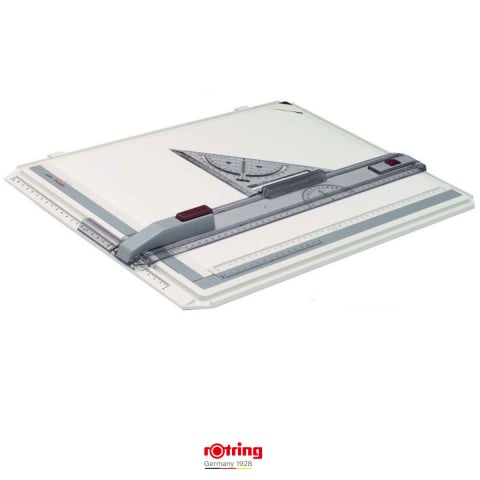 Set Planseta Proiectare A3 Rapid Rotring cu Geanta Transport, Sistem Triplu Fixare si Echer Profesional [2]