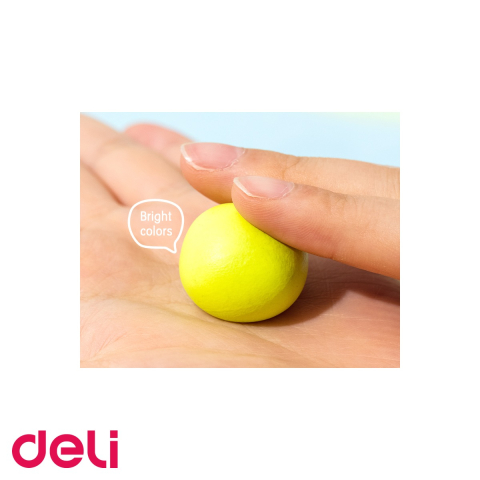 Set plastilina Deli, 8 culori, 100g, pentru dezvoltarea abilitatilor motorii fine la copii [4]