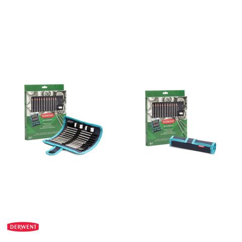 Set portabil pentru schite Derwent Academy, 16 piese, creioane grafit, ascutitoare si radiera [3]