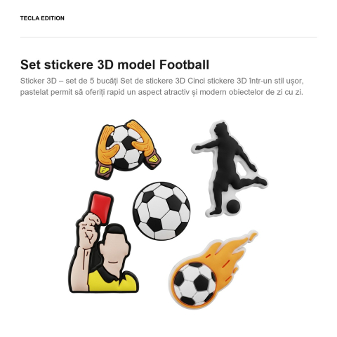 Set stickere 3D model fotbal [1]