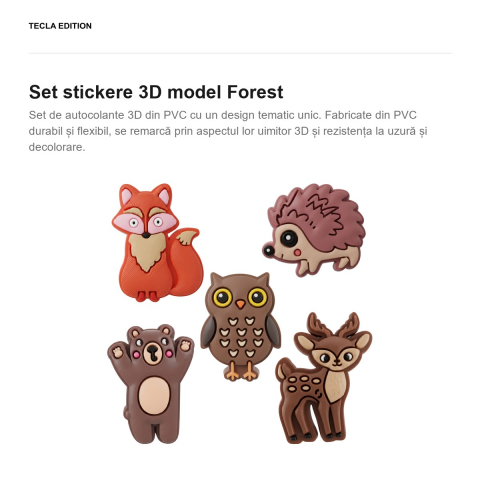 Set stickere 3D model Forest [1]