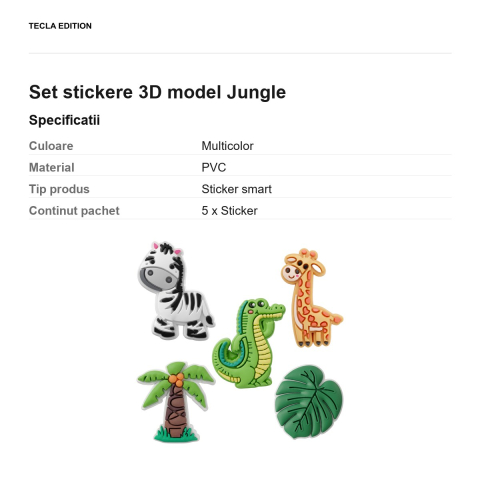 Set stickere 3D model Jungle [2]