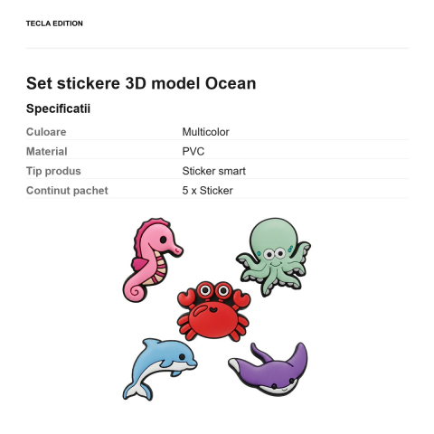 Set stickere 3D model Ocean [2]