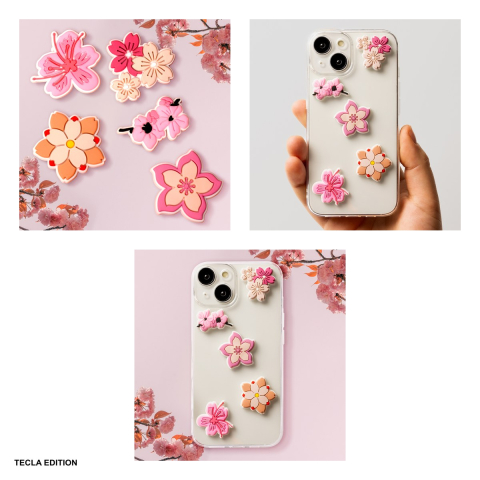 Set stickere 3D model Pink blossom [3]