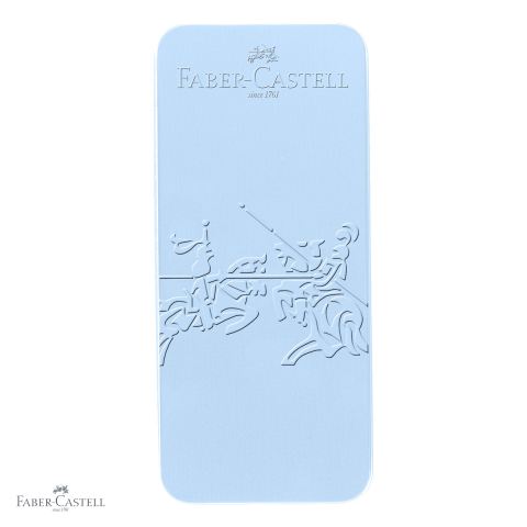 Set stilou si pix Faber-Castell Grip 2010 Bleu Sky, design ergonomic, cadou elegant pentru birou [3]