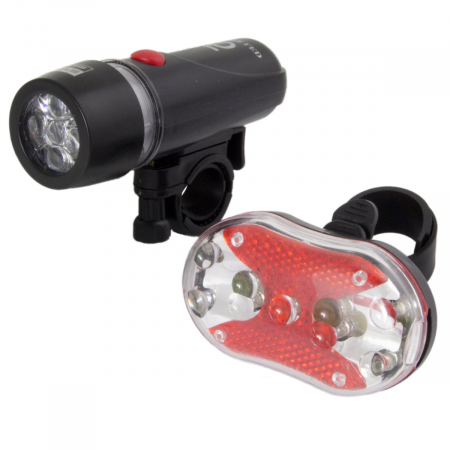 Sport si activitati sportive - Set lanterna si stop bicicleta, Esperanza, LED, impermeabil, model universal