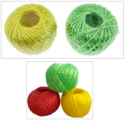 Sfoara rafie naturala rasucita unicolor, ghem 100g, pentru artizanat si legaturi usoare, utilizare cadouri si decoratiuni, culoare random [2]