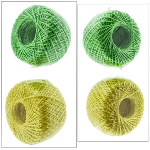 Sfoara rafie naturala unicolor, ghem 200g, pentru artizanat si legaturi usoare, utilizare evenimente si cadouri, culoare random [4]