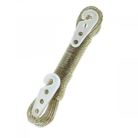Sfoara - Sfoara rufe cu lungime de 10 m, din otel izolat, grosime 3mm, cu 2 cleme, transpareta