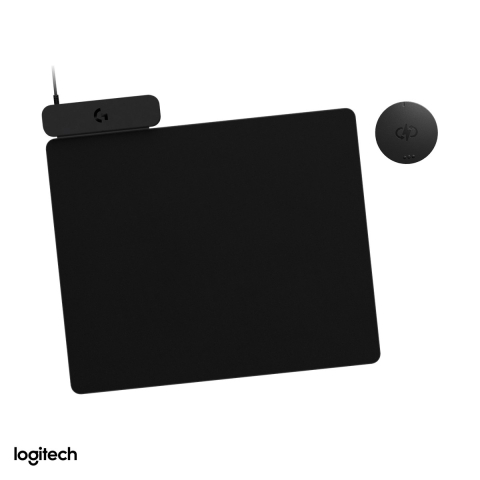 Mouse Pad Gaming - Sistem de incarcare wireless Logitech G POWERPLAY 2 pentru mouse, cu mousepad textil 344 x 284 mm, cablu USB 1,8 m, negru, 947-000003