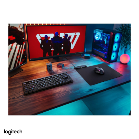 Sistem de incarcare wireless Logitech G POWERPLAY 2 pentru mouse, cu mousepad textil 344 x 284 mm, cablu USB 1,8 m, negru, 947-000003 [4]