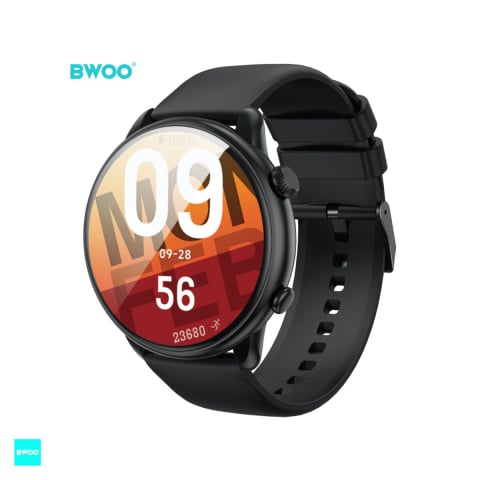 Smartwatch - Smartwatch BWOO WA-10, AMOLED 1.32", negru, IP68, incarcare 2 h, ecran 1,32 ", Amoled 1,32" 466x466 pix, 280 mAh, bluetooth v.5.3