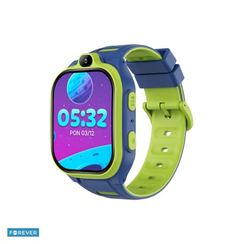 Smartwatch - Smartwatch copii Forever Kids Boost KW-530, GPS WiFi 4G, albastru, IP67, ABS, silicon, incarcare 3 h, ecran 2 ", IPS, 800 mAh, curea 198 mm