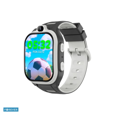 Smartwatch - Smartwatch copii Forever Kids Boost KW-530, GPS WiFi 4G, negru, IP67, ABS, silicon, incarcare 3 h, ecran 2 ", IPS, 800 mAh, curea 198 mm