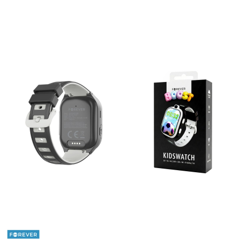 Smartwatch copii Forever Kids Boost KW-530, GPS WiFi 4G, negru, IP67, ABS, silicon, incarcare 3 h, ecran 2 ", IPS, 800 mAh, curea 198 mm [4]