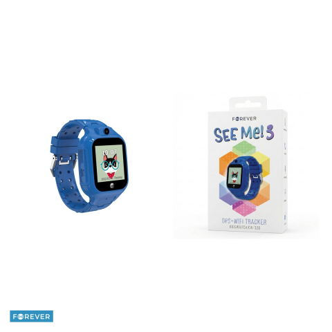 Smartwatch copii Forever Kids See Me! 3 KW-320, GPS WiFi, albastru [4]
