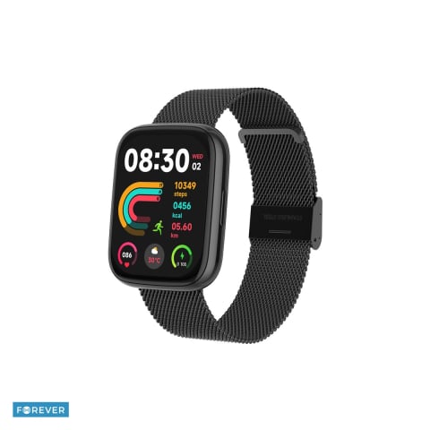 Smartwatch - Smartwatch Forever ForeVigo 4 SW-330, negru, IP68, incarcare 3 h, ecran 1,95 ", Amoled 1,95" 410x502 pix, 220 mAh, bluetooth v.5.4, curea 214 mm