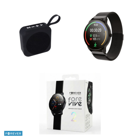 Smartwatch Forever ForeVive 2 SB-330, cu difuzor Bluetooth 3W, negru, ecran 1,30 ", 200 mAh, IP68, 32MB RAM [3]