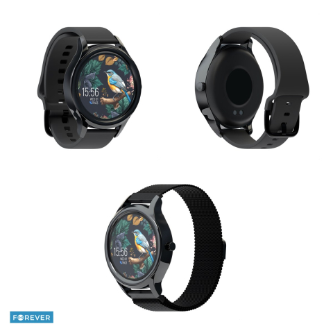 Smartwatch Forever ForeVive 3 SB-340, negru, IP68, incarcare 2 h, ecran 1,32 ", IPS [3]
