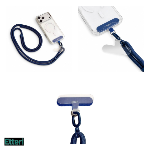 Snur de gat pentru telefon dark blue 150 cm, Albastru inchis [3]