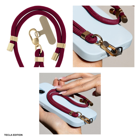 Snur telefon Elegant maroon 50 cm, Bordo [3]