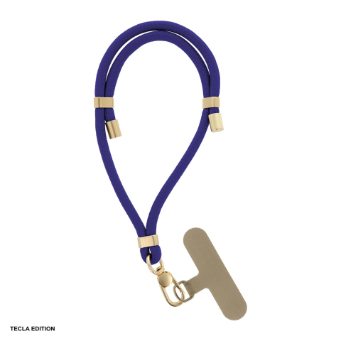 Snururi si lanturi telefon - Snur telefon Elegant navy blue 50 cm, Bleumarin