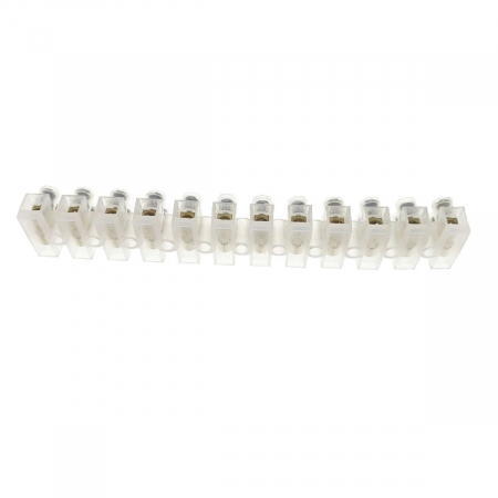 Soclu cu 12 conectori electrici pentru montaj, banda multi-contact, 10A, 108x17x15mm [1]
