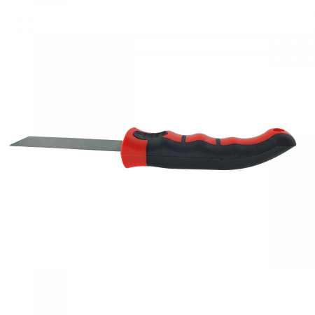 Spaclu inox cu maner din plastic, dimensiuni 225 x 38 x 27 mm, negru cu rosu [4]