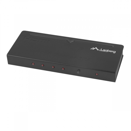 Splitter video Lanberg 42431, o intrare HDMI si 4 porturi de iesire HDMI 4K, 3D, alimentare DC jack 110-250V 1A, negru [3]