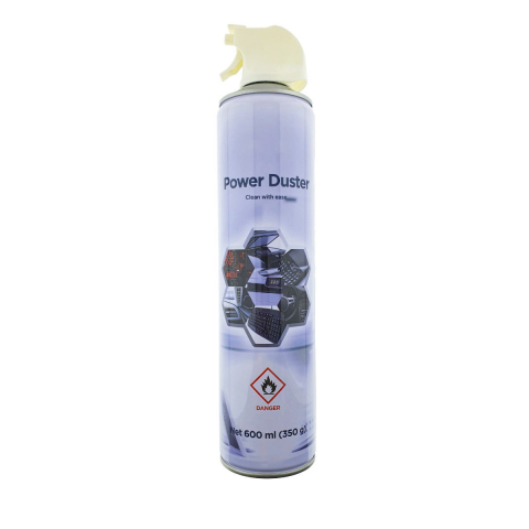 Articole curatenie - Spray cu Aer Comprimat, Power Duster, 600 ml, cu Jet Puternic pentru Curatarea Locurilor Greu Accesibile, cu Tub Extensibil